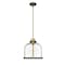 Z-Lite Burren 1 Light Pendant, Bronze + Brass And Clear Seedy 337P12BRZ+HB - alternate 4